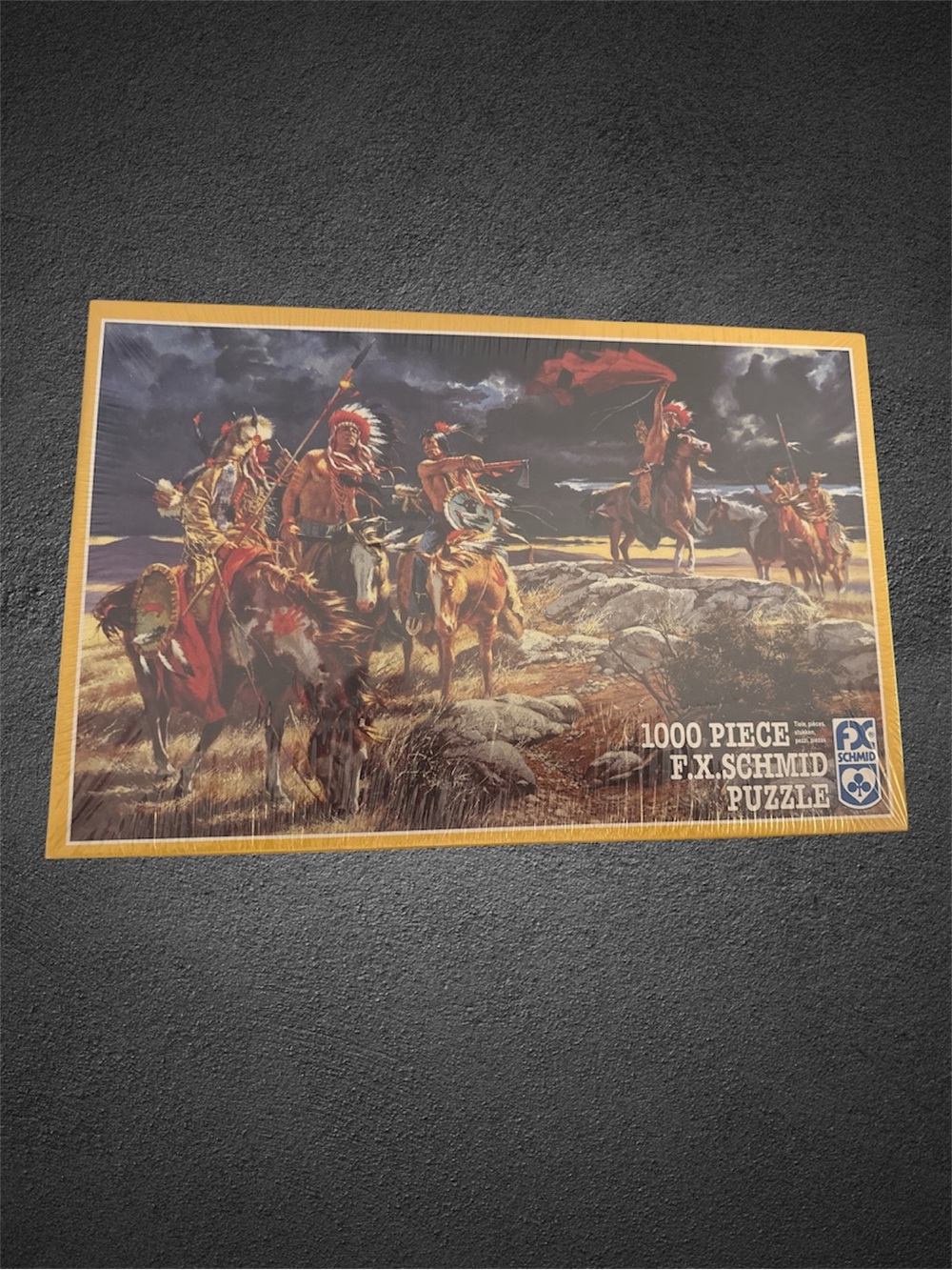 VINTAGE SEALED F.X SCHMID NATIVE AMERICAN "SIGNALS" PUZZLE